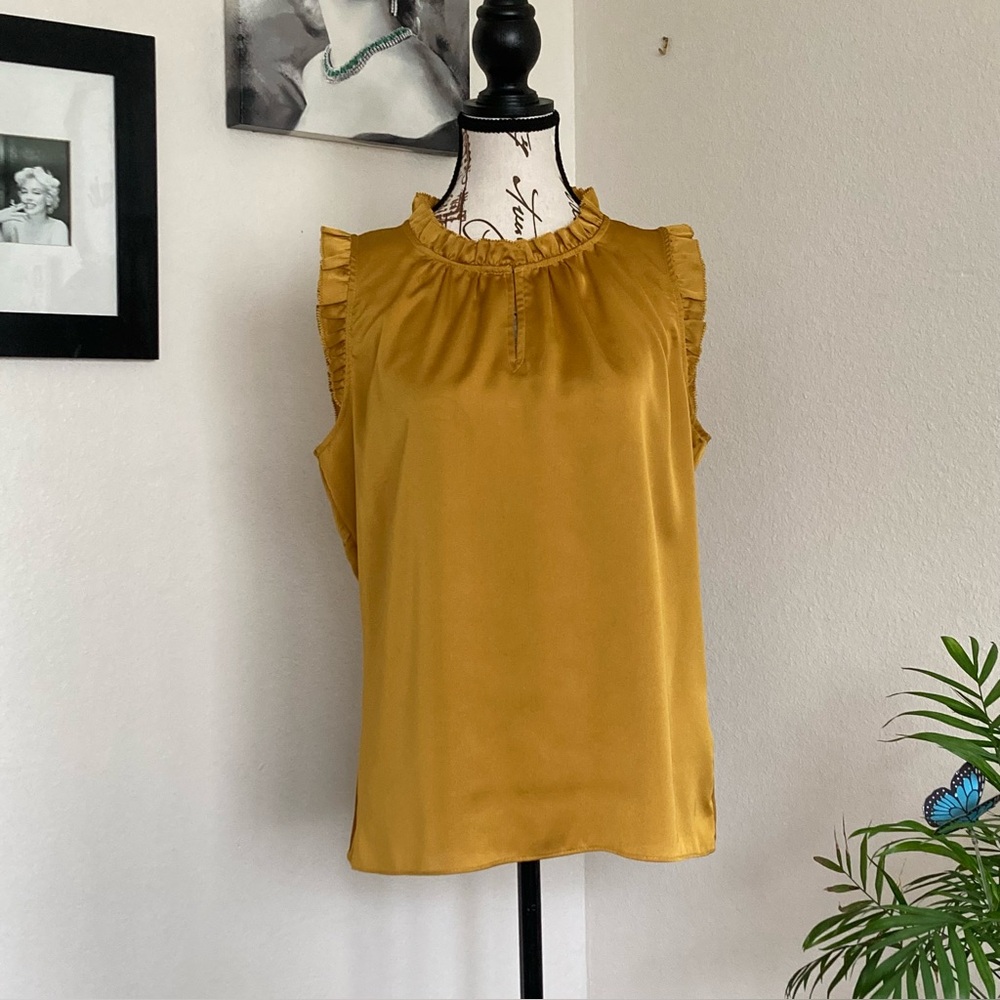 Catherine Malandrino ruffled sleeveless top
